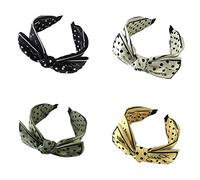 Cinturón de cabello de mujer Women's Vintage Bow Hair Hoop Fashion Sweet Headband Accessories Pack Of 4 Cinturón de cabeza