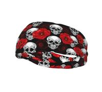 Cinturón de calavera de Halloween 1 a prueba de sudor para hombres y mujeres, diademas, deportes, fitness, correr y ciclismo.