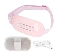 cinturón de calentamiento, cinturón de calentamiento menstrual eléctrico 3 engranajes calentamiento rápido masaje inteligente cinturón de cintura eléctrico para mujeres rosa