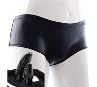 Cinturón de castidad Calzoncillos femeninos con consolador interior y tapón anal Butt Plug Cinturón de castidad Pantalones sexy Ropa interior Lencería erótica Masturbación Juguete sexual(L)