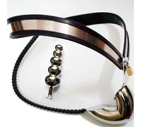 Cinturón de castidad, jaula de castidad de acero inoxidable para hombres, juego de BDSM, adecuado para fiestas sexuales, juegos para adultos y un juguete sexual que combina perfectamente(140/150cm)