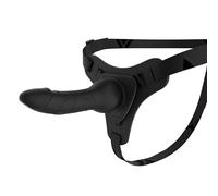 CinturóN De Cintura Ajustable De Nylon Con Varilla De Silicona De 150 Cm Para Pareja, Correa PortáTil + Varilla De Silicona Larga Para La PráCtica En Profundidad, 4 Opciones De Color-K+7.2 (Negro)