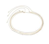 Cinturón de cintura de cadena de hueso de serpiente de metal multicapa, accesorio elegante de cadena de vientre para fiestas y uso diario, accesorio de vestido de noche, talla única, como se describe