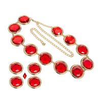 Cinturón de cintura de cosplay para mujer, cinturón de cintura de cosplay de anime | Cinturón de Cosplay Anime para mujer - cadena de cadena de círculo de piedra ajusta