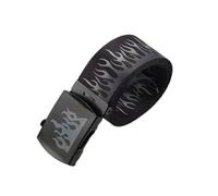 Cinturón de cintura para adultos con patrón creativo de llama, práctico cinturón de nailon para hombres y adolescentes, resistente al desgaste, correas de nailon ajustables, gris, Talla única