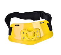 Cinturón de combate Cinturón ajustable Cinturón de pesca Cintura Varilla Poste de varilla Bastidor de varilla Titular de la correa para accesorios de aparejos de pescado(Yellow)