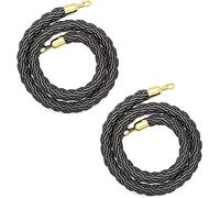 cinturón de cuerda, Cuerda de poste, cuerda colgante, barrera columna, línea control multitudes, trenzada cáñamo, torcida(2 Pack,4m/13ft)
