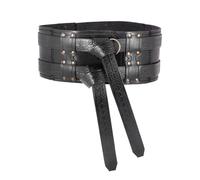 Cinturón De Cuero Doble Balor, Negro