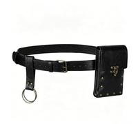Cinturón de Cuero Medieval marrón con Bolsa, Accesorio de riñonera renacentista for Mujeres y Hombres Disfraz de Cosplay(Bruin)