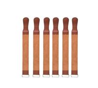 Cinturón de cuero para afeitar Correa de cuero for afilar navajas afeitar, afilador cuchillos, pulido y afilado(Leather 6 pcs)