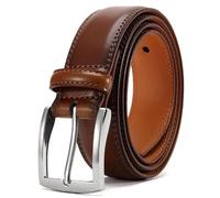 Cinturón De Cuero Para Hombre - Cinturón Con Hebilla De Pasador De 3,5 cm