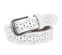 Cinturón de Cuero para Mujer para Vestido Cinturón de Cintura para niñas Hebilla de Aleación (M(Ajuste 34-37 pulgadas),C(1,1 pulgadas ancho):Blanco)