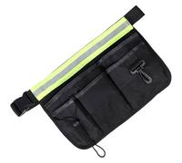 Cinturón De De Herramientas | De Ajuste Cómodo | 34x24cm | Organizador De Bolsas De Herramientas De Bolsa Pequeña | Bolsa De Cintura Organizadora De Almacenamiento Con Tira Reflectante |
