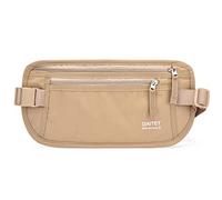Cinturón de Dinero con Bloqueo RFID para Hombres y Mujeres, riñonera Delgada para Viajes, Correr, Bloqueo RFID y Ancho de cinturón, Beige, Belt Width: 2.5 cm