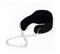 Cinturón de elevación, cinturón en cuclillas - Cinturón de inmersión de levantamiento de pesas con cadena de acero - Entrenamiento de fuerza básica resistente para el entrenamiento de fuerza en casa