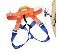 Cinturón De Escalada De - Arnés De Seguridad Medio Corporal | Equipo De Escalada Cómodo | Equipo De Rappel Medio Cuerpo | Arnés De Cintura Ajustable Duradero Para El Ascenso De La Pared Del Árbo