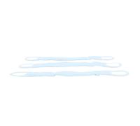 Cinturón de fijación para pañales para bebé ajustable de algodón de 3 piezas cinturón fijo para pañales para recién nacido (azul)