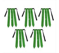 Cinturón de fútbol de bandera verde para jóvenes, juego de touchdown, bandera de cintura con serpentina Capture the Flag