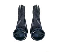 Cinturón de goma resistente al desgaste espesado Grune Grune Arrkleasting Machine Guantes de la máquina universal 6-inch rubber ring + one pair of granular gloves (diameter 200mm) Sandblasting gloves