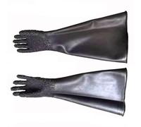 Cinturón de goma resistente al desgaste espesado Grune Grune Arrkleasting Machine Guantes de la máquina universal Izquierda y Derecha One pair of pellet gloves (diameter 200mm) Sandblasting gloves