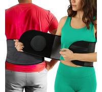 Cinturón de hernia para hombres y mujeres - Carpeta abdominal para hernias umbilical y ombligo de hernias con almohadilla de compresión para apoyo de hernia y alivio del dolor de la hernia del estómago