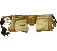 Cinturón de herramientas, 11PKT doble, material de cuero, número de compartimentos 11, herramientas de caja, 1 pieza en paquete - 68639