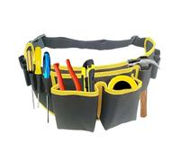 Cinturón de herramientas, cinturones de herramientas resistentes con múltiples bolsillos, de herramientas impermeable, cinturón ajustable para electricistas, carpinteros, mecánicos, fontaneros