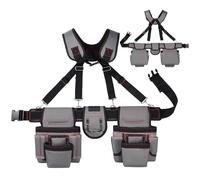 Cinturón de herramientas con tirantes con bolsas, organizador de herramientas para cinturón de trabajo, bolsa de cintura para tijeras, decoración de pared con cabeza de caballo, Palmer Professional Co