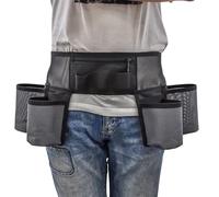 Cinturón de herramientas de cintura con bolsillos | Bolsa de trabajo ajustable para jardinería, hogar, engranaje de limpieza para camareros, técnicos, profesionales de servicio