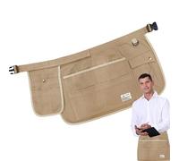 Cinturón de herramientas de jardín,Cinturón de herramientas de jardín para mujer - Delantal impermeable con cinturón - Delantal de lona con bolsillos, cinturón de herramientas de carpintero de constru