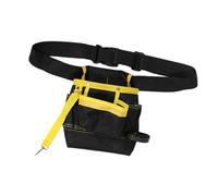 Cinturón de herramientas de tela Oxford, organizador de mantenimiento para electricista, carpintero, herramientas, bolsa de cinturón, cinturón ajustable de tela Oxford, múltiples bolsillos para una