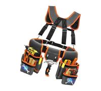 Cinturón De Herramientas Magnético Para Electricistas Y Carpinteros Con Bolsas Clavos Desmontables Porta Martillo Y Bolsillo Cinta Métrica Bolsa De Herramientas Magnética Desmontable