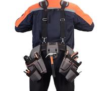 Cinturón de Herramientas para Hombre, Cinturón de Artesano, Bolsa de Herramientas Magnética para Hombre, Bolsa de Herramientas Extraíble y Ajustable para Electricistas, Carpinteros