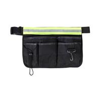 Cinturón de herramientas para hombre, organizador de herramientas de jardín, bolsa de cintura organizadora de almacenamiento con tira reflectante para carpintero, electricista, técnico, trabajo