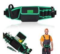 Cinturón de herramientas para hombre porta herramientas cintura de tela Oxford, bolsa de cinturón ajustable, cinturón para jardineros, constructores, carpinteros