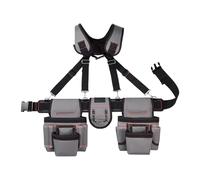 Cinturón de herramientas profesional para hombres, cintura ajustable, organizador de herramientas para carpinteros, trabajadores de la construcción y jardineros, bolsa de almacenamiento