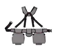 Cinturón de herramientas resistente para hombre, tirantes ajustables, organizadores para electricistas, carpinteros y jardineros, cinturón de herramientas para electricistas