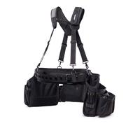 Toughbuilt Cinturón de herramientas Pro TB-301-6 con tirantes para encofrador