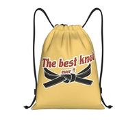 Cinturón de karate personalizado las mejores bolsas con cordón y nudo para hombres y mujeres mochila ligera para artes marciales deportes gimnasio y almacenamiento.