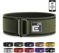 Cinturón de levantamiento de pesas autoblocante - Cinturón premium para atletas olímpicos - Cinturón de levantamiento de pesas para hombres y mujeres (Green, XL)