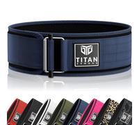 Cinturón de levantamiento de pesas con autobloqueo, correas de levantamiento de pesas incluidas, cinturón de gimnasio para crossfit, marca del Reino Unido (azul medianoche, extragrande)