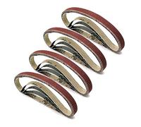 Cinturón de lijado de 1/2 x 12 pulgadas, 4 de grano 60/80/120/180/240, 20 unidades de bandas de lijado de óxido de aluminio para lijadora de cinturón