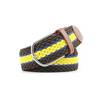 Cinturón de lona de punto unisex, correa elástica trenzada extensible para uso informal.,Estilo 11,3,5 x 105 cm