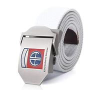 Cinturón De Lona para Hombres,Cinturón con Hebilla De Metal De División Aerotransportada Cinturones Tácticos Militares del Ejército para Mujeres Correa Masculina,Cinturón con Hebilla De Clip Ca