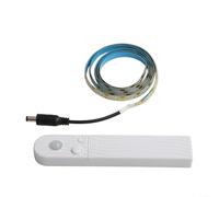 Cinturón de luz LED con sensor de movimiento inteligente de inducción para caja de batería, armario y fondo de cama, no requiere interruptor, función de encendido/apagado automático (luz blanca: 1 m)