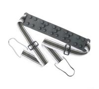 Cinturón de máquina de vibración para cinta de correr, cintura de masaje ajustable para equipos cardiovasculares, correa de nailon para fitness, correr y yoga, color gris