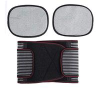 Cinturón de masaje térmico para abdomen y espalda, almohadilla térmica con cinturón de calor de compresión caliente infrarrojo lejano(XL)