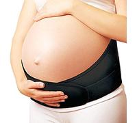 Cinturón de maternidad ajustable; sujeción pélvica y de espalda; banda abdominal para embarazadas Medium Negro