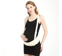 Cinturón De Maternidad Para Aliviar El Dolor De Cadera, Pelvis, Lumbar Y Espalda Baja - Banda De Soporte Para El Vientre Durante El Embarazo Y Faja Abdominal,Beige,M