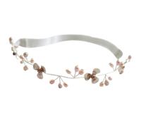 cinturón de medias, Handmade Freshwater Pearls Wedding Garter Leg Garters For Women Pink Silver 34-60cm